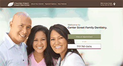 Desktop Screenshot of centerstreetfamilydentistry.com