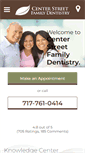 Mobile Screenshot of centerstreetfamilydentistry.com