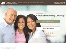 Tablet Screenshot of centerstreetfamilydentistry.com